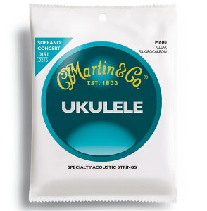 Martin / Ukulele Clear Fluorocarbon M600 Soprano/Concert 19.1-22.0 EN