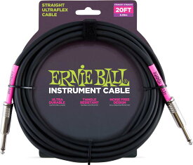 Ernie Ball / 6046 20feet S/S Instrument Cable - Black 楽器用ケーブル アーニーボール 【お取り寄せ】【池袋店】