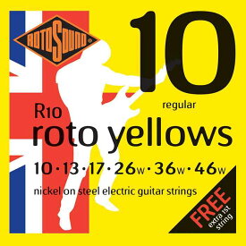 ROTOSOUND / R10 ROTO YELLOWS Regular 10-46 エレキギター弦【池袋店】