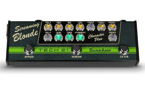 Tech21 / Character Plus Series Screaming Blonde [Fender + Tube Screamer-style] �`���[�u�X�N���[�}�[ SansAmp�y�a�J�X�z