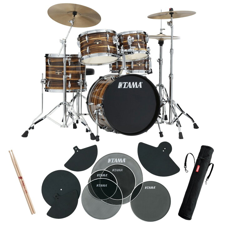 楽天市場】TAMA / IP58H6RC-CTW シンバル付きドラムセット サイレント 