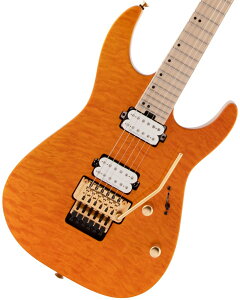 Charvel / Pro-Mod DK24 HH FR M Mahogany with Quilt Maple Maple Fingerboard Dark Amber V[xyaJXz
