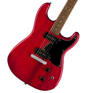 Squier by Fender / Paranormal Strat-O-Sonic Laurel Fingerboard Black Pickguard Crimson Red Transparent XNC[