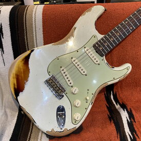 Fender Custom Shop / 1960 Stratocaster Heavy Relic Aged Olympic White over 3-Color Sunburst【御茶ノ水FINEST_GUITARS】