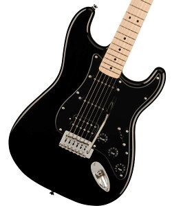 Squier by Fender / Sonic Stratocaster HSS Maple Fingerboard Black Pickguard Black XNC[yÉhXz
