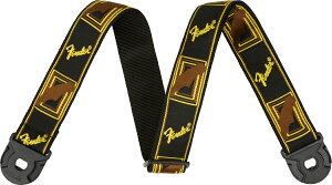 Fender / Quick Grip Locking End Strap Black Yellow and Brown 2 �t�F���_�[ �X�g���b�v