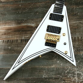 Jackson / MJ Series Rhoads RR24MG Ebony Fingerboard White with Black Pinstripes [日本製] 【S/N JFJ2200607】【セール特価！】【御茶ノ水本店】