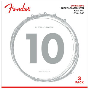 Fender / Super 250R Nickel-Plated Steel Guitar Strings - 3 Pack tF_[[10-46GLM^[]