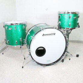 【中古】LUDWIG / Mid70s 24/14/16 Refinished Green Sparkle ドラムセット ケース付き【池袋店】