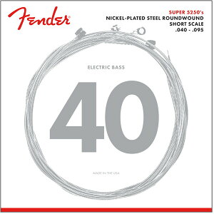 Fender / Super 5250 Bass Strings Nickel-Plated Steel Roundwound Short Scale 5250XL .040-.095 Gauges tF_[ [x[X]