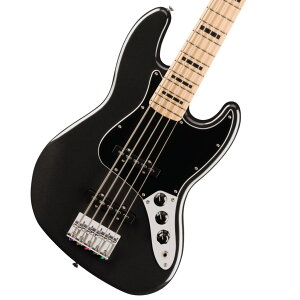 sWEBSHOPNAXZ[tSquier by Fender / Affinity Series Active Jazz Bass V Maple Fingerboard Black Pickguard Black Metallic XNC[