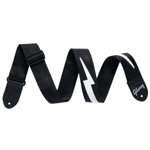 Gibson / ASBOLT-BLK The Lightning Bolt Seatbelt (Black) Mu\ Xgbv