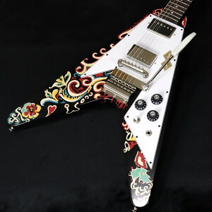Epiphone / Inspired by Gibson Custom Jimi Hendrix "Love Drops" Flying V Ebony ySN 24121520428z ylzyWAEgbgIzy~cXz