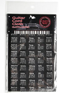 ONE�fS WAY �����Y�E�F�C / GUITAR CHORD CLOTH (CLOTH-OWGC) BLK �M�^�[�R�[�h�N���X �u���b�N