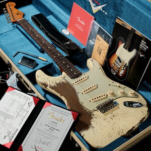 Fender Custom Shop / Master Built 1963 Stratocaster Super Heavy Relic Dirty Vintage White by Jason SmithyR144334zyaJXz