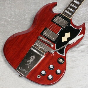 Epiphone / Inspired by Gibson Custom 1964 SG Standard with Maestro Vibrola Reissue Cherry RedyVhXz