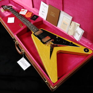 Gibson Custom Shop / 1958 Korina Flying V Reissue Black Pickguard Natural ySN 841481zy݌ɃNAXIz y~cXz