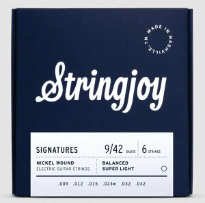 Stringjoy / SJ-BAL9 Nickel Wound Electric Guitar Strings Balanced Super Light 9-42