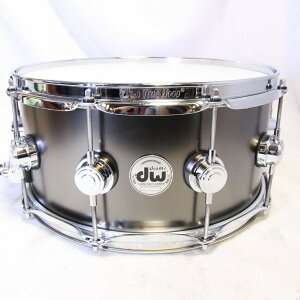 DW / DRVD6514SVCBK 14x6.5 Satin Black Over Brass SnareyrܓXz