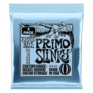 ERNiE BALL / P03212 3 Pack Primo Slinky Nickel Wound Electric Guitar Strings 9.5-44 Gauge 3�Z�b�g�p�b�N