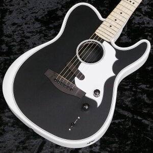 Fender / LTD Jack White Triplesonic Acoustasonic Telecaster Satin Arctic White with Black TopyVhXzyYRKz