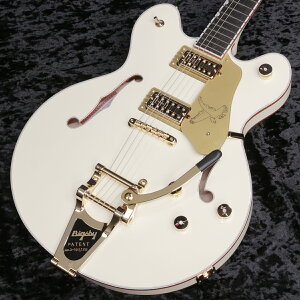 Gretsch / Falcon Center Block LTD Bigsby and Gold HW Ebony Vintage WhiteyVhXz