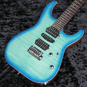 Charvel / MJ DK24 HSH 2PT W Mahogany with Flame Maple Wenge Fingerboard Caribbean BurstyVhXz