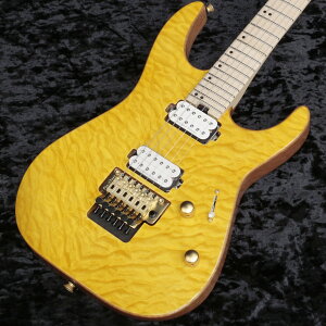Charvel / Pro-Mod DK24 HH FR M Mahogany with Quilt Maple Maple Fingerboard Dark AmberyVhXz
