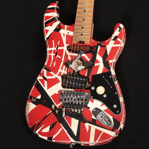EVH / Striped Series Frankie Red/White/Black Relic S/N:EVH2401172 yS֋Xz