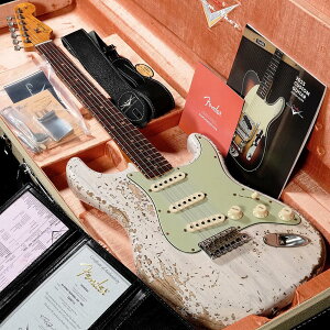 Fender Custom Shop / Custom Built 1963 Stratocaster Super Heavy Relic White Blonde�y�a�J�X�z