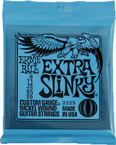ERNiE BALL / #2225 EXTRA SLiNKY 08-38 �G���L�M�^�[�� �y���l�X�z