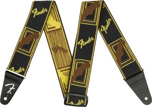 Fender / WeighLess Monogram Strap Black/Yellow/Brown 2 �y���l�X�z