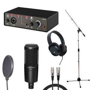 YAMAHA UR12 MK3 Black × audio-technica AT2020 �y���R�[�f�B���O�Z�b�g�z�y�䒃�m���{�X�z