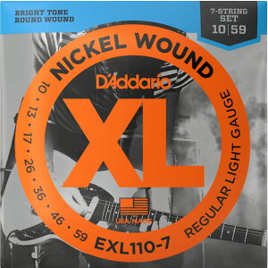 D'Addario / EXL110-7 Regular Light 10-59 7-Strings �G���L�M�^�[�� 7���M�^�[�p �y�����X�z