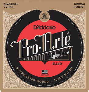 D'Addario / Pro-Arte Black Nylon EJ49 Normal Tension 28-43 �N���V�b�N�� �y�����X�z