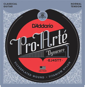 D�fAddario / EJ45TT Pro-Arte Dynacore Titanium Trebles Normal Tensionn 28-44 �N���V�b�N�M�^�[�� �y�����X�z