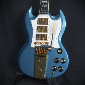 GIBSON CUSTOM / Hand Picked 1963 Les Paul SG Custom Reissue w/ Batwing & Maestro Vibrola VOS Pelham Blue �y�䒃�m���{�XFINEST GUITARS�z