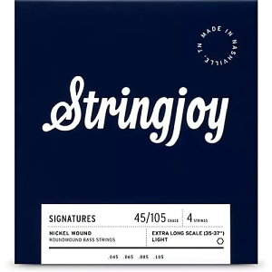 Stringjoy / SJ-BA45105XL 4 String Extra Long Scale Nickel Wound Bass Guitar Strings 45 - 105