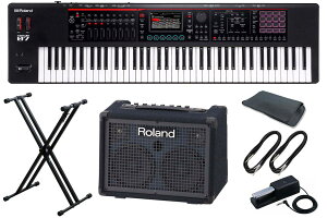 Roland / FANTOM-07 �L�[�{�[�h�A���v���L�[�{�[�h�X�^���h�Z�b�g�y�a�J�X�z