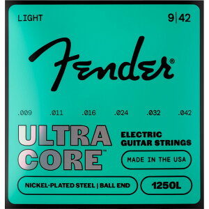Fender / 1250 Ultracore Guitar Strings Nickel Plated Steel Ball End 1250L Gauges .009-.042 (6) �t�F���_�[[�G���L�M�^�[��]�y���l�X�z