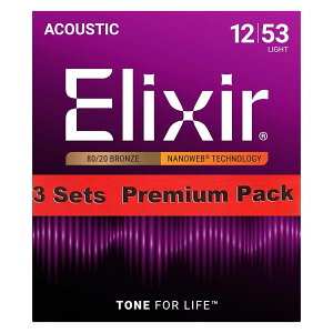 Elixir / NANOWEB with ANTI-RUST Bronze #11052 Light 12-53 3set �A�R�M�� �y�����X�z