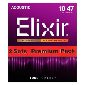 Elixir / NANOWEB with ANTI-RUST Bronze #11002 Extra Light 10-47 2set �A�R�M�� �y�����X�z