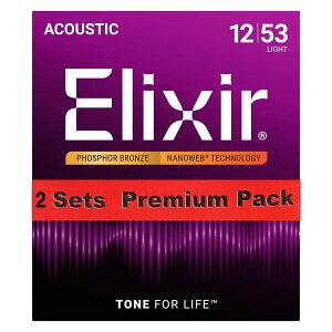Elixir / NANOWEB with ANTI-RUST Phosphor Bronze #16052 Light 12-53 2set �A�R�M�� �y�����X�z