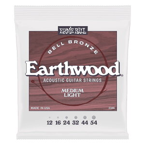 Ernie Ball / 2346 Medium Light Earthwood Bell Bronze Acoustic Guitar Strings 12-54 �y�����X�z