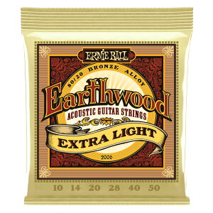 ERNiE BALL / EARTHWOOD 80/20 BRONZE ACOUSTIC #2006 Extra Light �A�R�[�X�e�B�b�N�M�^�[�� �y�����X�z
