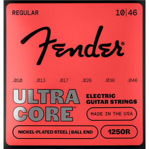 Fender / 1250 Ultracore Guitar Strings Nickel Plated Steel Ball End 1250R Gauges .010-.046 (6) �y�����X�z
