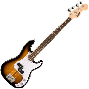 Squier by Fender / Mini Precision Bass Laurel Fingerboard White Pickguard 2-Color Sunburst �X�N���C���[ [�R���p�N�g�G���L�x�[�X]