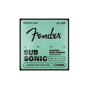 Fender / SubSonic Bass Strings Stainless Steel Roundwound Long Scale 7350ML .045-.100 Gauges (4) �t�F���_�[[�x�[�X��]�y���l�X�z