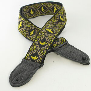 Paul Reed Smith (PRS) / Jacquard Hootenanny Style Strap (Yellow & Black Birds)�M�^�[ �x�[�X �X�g���b�v
