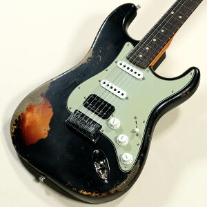 Fender Custom Shop / Limited Edition Custom Deluxe Stratocaster HB S-1 Heavy Relic Black over 3 Color Sunburst �y�a�J�X�z